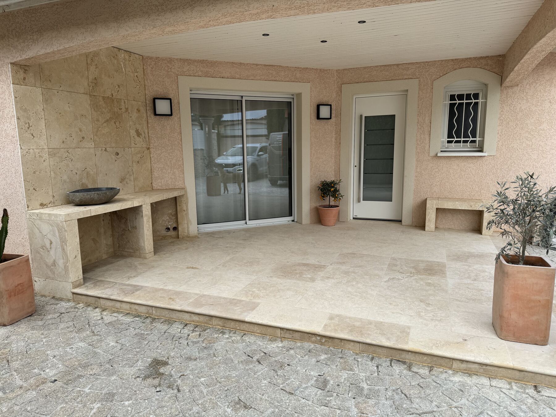 Réalisation ACC Carrelage — Terrasse contemporaine